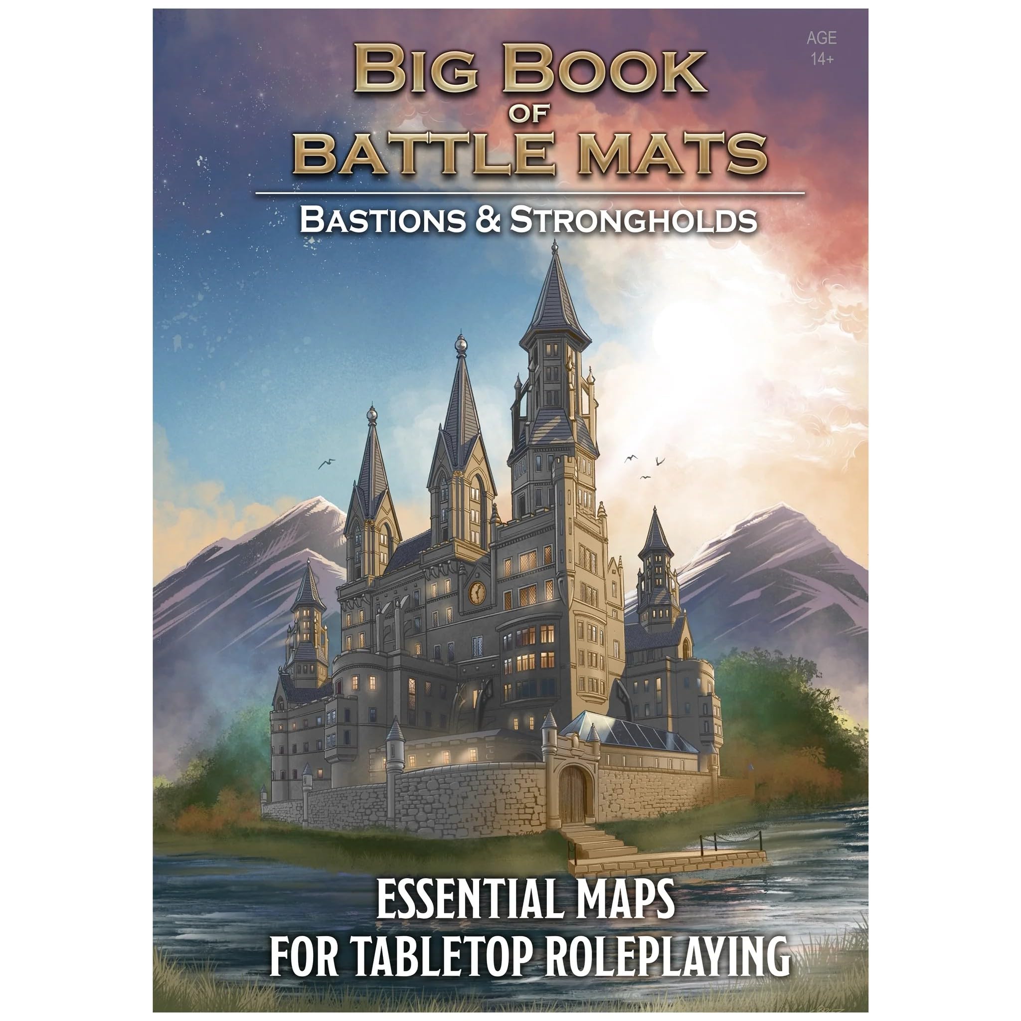 Big Book of Battle Mats - 12 inches x 12 x 8 inches, Blue and
